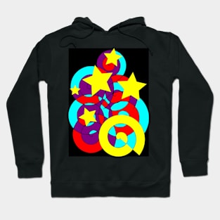 Groovy Swirls and Stars Hoodie